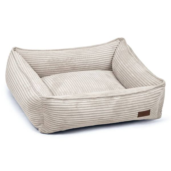 Designed by Lotte Dog Bed Ribbed 65x60x20 cm Light Grey