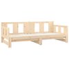 vidaXL Pull-out Day Bed without Mattress Solid Wood Pine 2x(80x200) cm