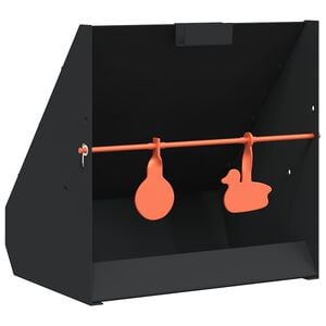 vidaXL Pellet Trap Black 31 x 23 x 31.5 cm Steel