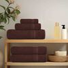 vidaXL Guest Towels "FROGN" 10 pcs Brown 30x50 cm 360 gsm