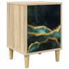 vidaXL Bedside Cabinet WIJHE Sonoma Oak 36 x 33 x 50 cm