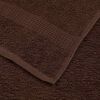 vidaXL Shower Towels "FROGN" 2 pcs Brown 70x140 cm 360 gsm