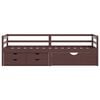 vidaXL Bed Frame with Storage without Mattress Dark Brown 90x200 cm