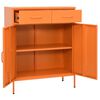 vidaXL Storage Cabinet Orange 80x35x101.5 cm Steel