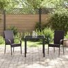 vidaXL Garden Dining Set 5 pcs Brown Poly rattan