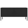 vidaXL TV Cabinet Black 105x35x50 cm Steel
