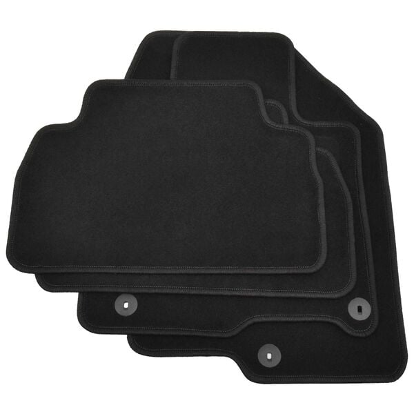 vidaXL Motor Vehicle Carpet Black Fabric