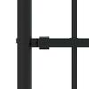 vidaXL Garden Fence Woerden with Spear Top Black 240x175 cm Steel