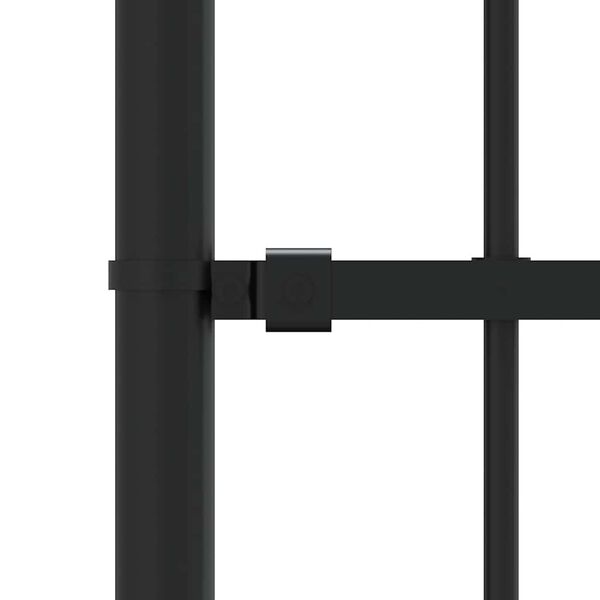 vidaXL Garden Fence Woerden with Spear Top Black 240x175 cm Steel