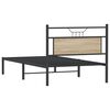 vidaXL Bed Frame without Mattress Sonoma Oak 100x190 cm Engineered Wood