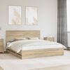vidaXL Bed Frame with Drawer Sonoma Oak 180 x 200 cm Engineer Wood