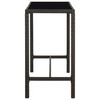 vidaXL 7 Piece Garden Bar Set Poly Rattan Brown