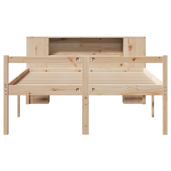 vidaXL Bookcase Bed without Mattress 120x200 cm Solid Wood Pine