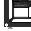 vidaXL TV Cabinet Black Marble 160x40x40.5 cm Tempered Glass