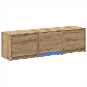 vidaXL TV Cabinet with LED 140 x 34 x 40 cm Artisian Oak