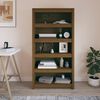 vidaXL Book Cabinet Honey Brown 80x35x154 cm Solid Wood Pine