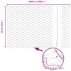vidaXL Fence with Post Silver 0.6 x 50 m Steel