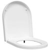 vidaXL Toilet Seat Adjustable White 48 x 36.5 x 4.5 cm Polypropylene
