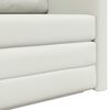 vidaXL Folding Sofa Bed White 124 x 71 x 78 cm PVC