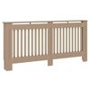 vidaXL Radiator Cover 2 pcs Brown 172 x 19 x 81.5cm Engineered Wood