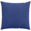 vidaXL Sofa Pillows 2 pcs Police Blue 50 x 50 cm Corduroy Fabric