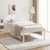 vidaXL Senior Bed without Mattress White 75x190cm Small Single