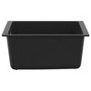 vidaXL Sink Black 370 x 460 mm 80% Quartz and 20% Resin