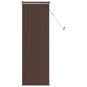 vidaXL Venetian Blind Manual Dark Brown with Pattern 150 x 50 cm PVC