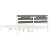 vidaXL Bed Frame with Upholstered Headboard Light Grey 180 x 200 cm