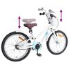 vidaXL Kids Bike 18'' for 5-7 Years Old White
