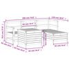 vidaXL 5 Piece Garden Sofa Set Impregnated Wood Pine