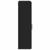 vidaXL Bathroom Wall Cabinet with Shelf TULUM Black 37 x 24.5 x 86 cm