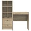 vidaXL Desk with Drawer 2 pcs Sonoma Oak