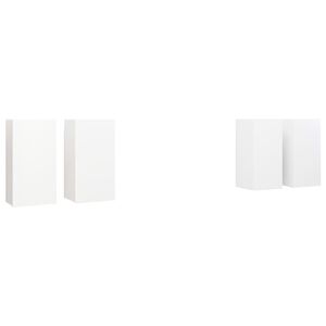 vidaXL 4 Piece TV Cabinet Set White 30,5x30x60 cm Engineered Wood