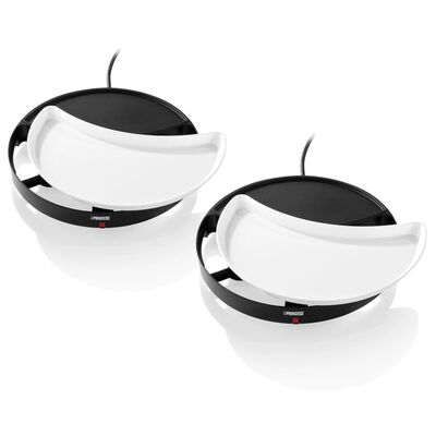 Princess 4-Person Table Grill Dinner4All 1000W White and Black