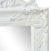 vidaXL Free-Standing Mirror Baroque Style 160x40 cm White