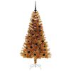 vidaXL Christmas Tree with 150 LEDs with Stand Gold 150 cm PET