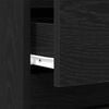 vidaXL Bedside Cabinet 2 pcs Black oak 40 x 35 x 50 cm Engineered wood