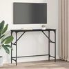 vidaXL Console Table Black Oak 100 x 32 x 75 cm Engineered Wood