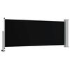 vidaXL Patio Retractable Side Awning 120 x 300 cm Black