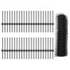 vidaXL Fence and Post Grey 0.4 x 100 m Steel