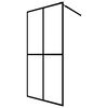 vidaXL Walk-in Shower Screen Frosted Tempered Glass 140x195 cm