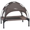 vidaXL Dog Bed Folding Manual Brown 76 x 62 x 70.5 cm Steel