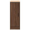 vidaXL Garage Storage Cabinet Brown Oak 30x51x85 cm Solid Wood Pine