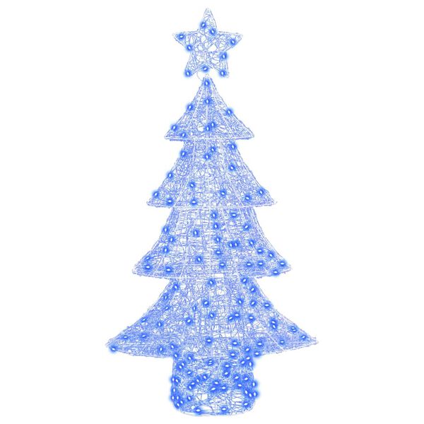 vidaXL Christmas Tree with 160 LEDs Blue 150 cm Acrylic