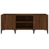 vidaXL Record Cabinet Brown Oak 121x38x48 cm Engineered Wood