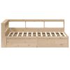 vidaXL Bookcase Bed without Mattress 140x190cm Solid Wood Pine