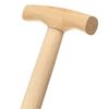vidaXL Garden Shovel T Grip Stainless Steel and Ashwood