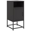 vidaXL Bedside Cabinets 2 pcs Black 36x39x78 cm Steel