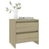 vidaXL Bedside Cabinet Sonoma Oak 45x34.5x44.5 cm Engineered Wood